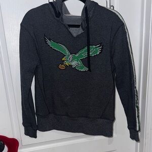 Women’s Philadelphia Eagles Gray Hoodie Sweatshirt Junk Food Large